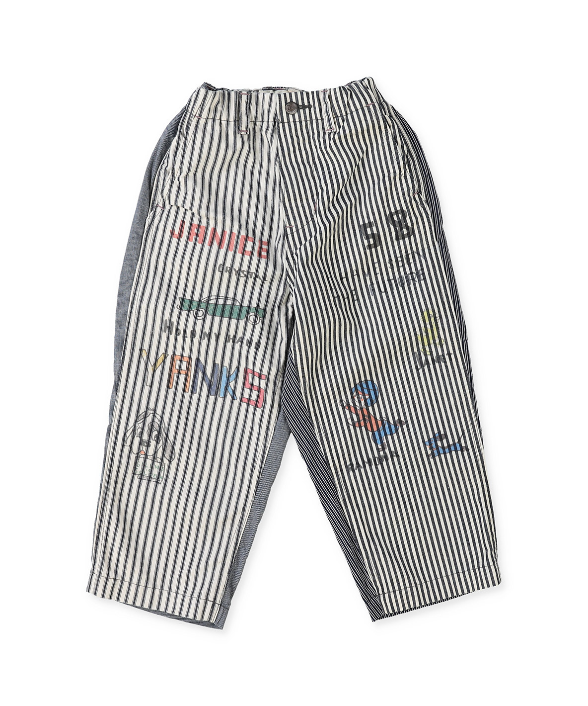 デニムダンガリー DENIM DUNGAREE ランダムヒッコリーパンツ