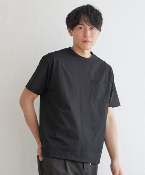 ikka(イッカ)/GOKU楽AIR ポケットTシャツ/ブラック