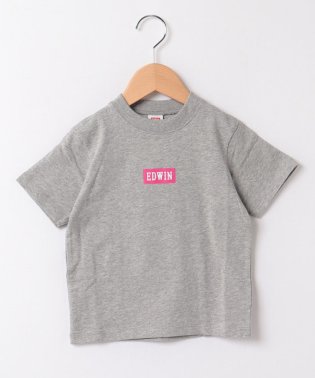 EDWIN/H/S BOX LOGO PRINT THGRAY.RED/505942739