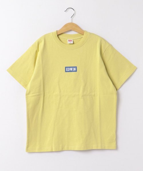 EDWIN(EDWIN)/H/S BOX LOGO PRINT TYELLOW.GREEN/イエロー