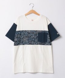 EDWIN/H/S SWITCH T        WHT.NVY ペイズリー/505942754