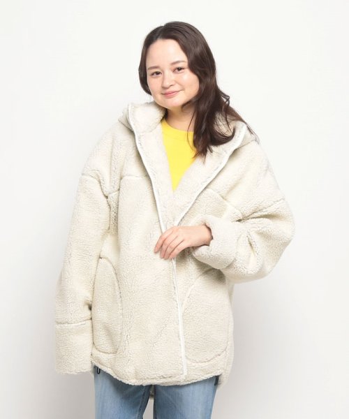 EDWIN(EDWIN)/BOA MIDDLE HOOD     JKT CREAM/クリーム