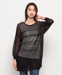 EDWIN/SEE THROUGHT        KNIT.TANK BLK/505943219