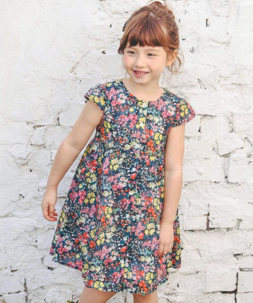 【お揃い】【DEVEAUX】花柄ワンピース(90~140cm) 【お揃い】【DEVEAUX】花柄ワンピース(90~140cm) AAA1304008400(10010円)