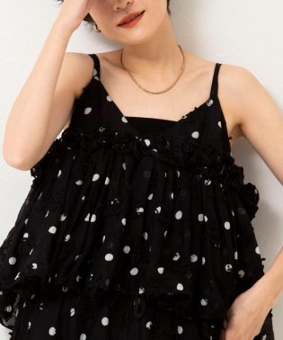 NOLLEY’S sophi/【crinkle crinkle crinkle/クリンクル クリンクル クリンクル】3D embroidery dot camisole/506004927