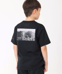 Columbia(コロンビア)/【KIDS】ユースミラーズクレストグラフィックショートスリーブTシャツ/ブラック