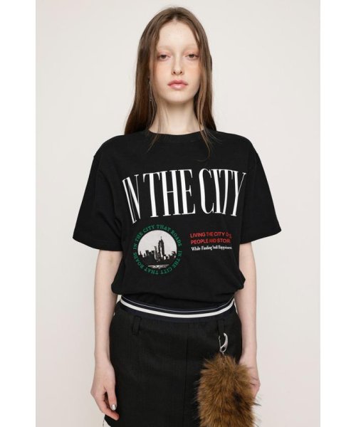 SLY(スライ)/IN THE CITY LOOSE Tシャツ/BLK