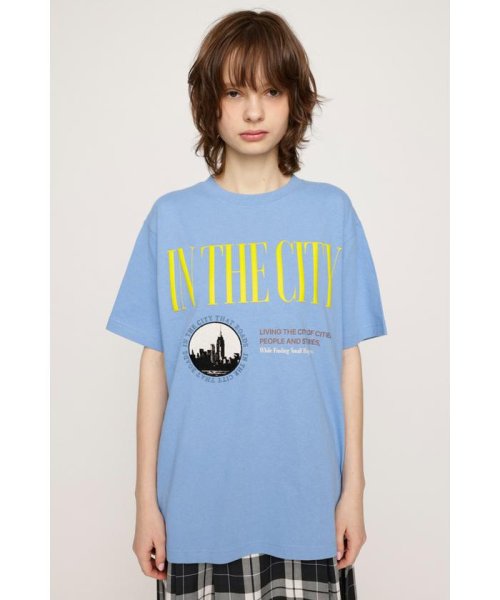SLY(スライ)/IN THE CITY LOOSE Tシャツ/BLU