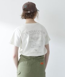 AVIREX(AVIREX)/《直営店限定》FADE WASHＴ－SHIRT "PENSACOLA"/フェイドウォッシュTシャツ/オフホワイト3