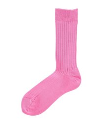 B'2nd(ビーセカンド)/MARCOMONDE（マルコモンド）high quality cotton ribbed socks/ピンク