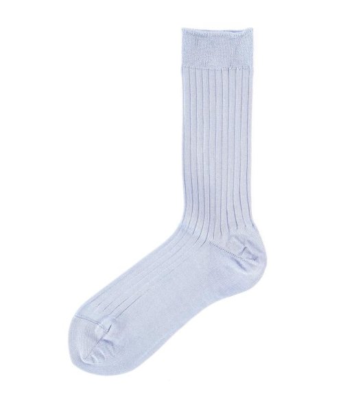 B'2nd(ビーセカンド)/MARCOMONDE（マルコモンド）high quality cotton ribbed socks/ライトブルー3
