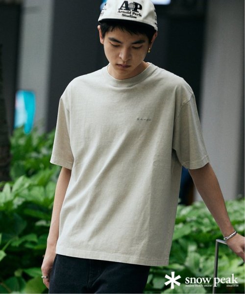 JOURNAL STANDARD(ジャーナルスタンダード)/《予約》SNOW PEAK × JOURNAL STANDARD / 別注 Pigment Dyed Logo S/S Tshirt/ナチュラル