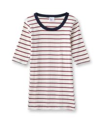 DRESSTERIOR(ドレステリア)/Robert．P．Miller（ロベルト・ピー・ミラー）パネルリブ 5分袖Tシャツ　822C/ホワイト（301）