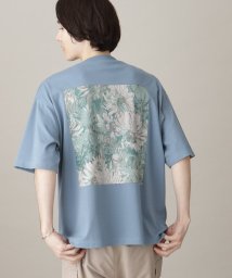 THE SHOP TK(ザ　ショップ　ティーケー)/ボタニカルプリント半袖Tシャツ/サックスブルー（190）