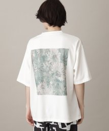 THE SHOP TK(ザ　ショップ　ティーケー)/ボタニカルプリント半袖Tシャツ/オフホワイト（103）