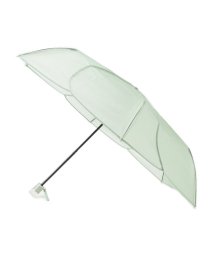 Ober Tashe(ESPERANZA／OberTashe)/クリアアンブレラ／パウダリーフローラミニ 折りたたみ傘 雨傘/グリーン（022）