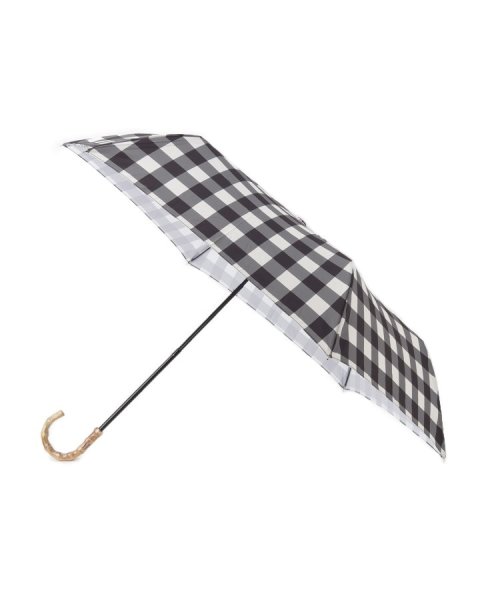 Ober Tashe(ESPERANZA／OberTashe)/ギンガムチェックトートバッグ折りたたみ傘 雨傘/ブラック（019）