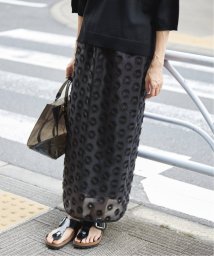 IENA(イエナ)/シアージャガード刺繍スカート/ブラック