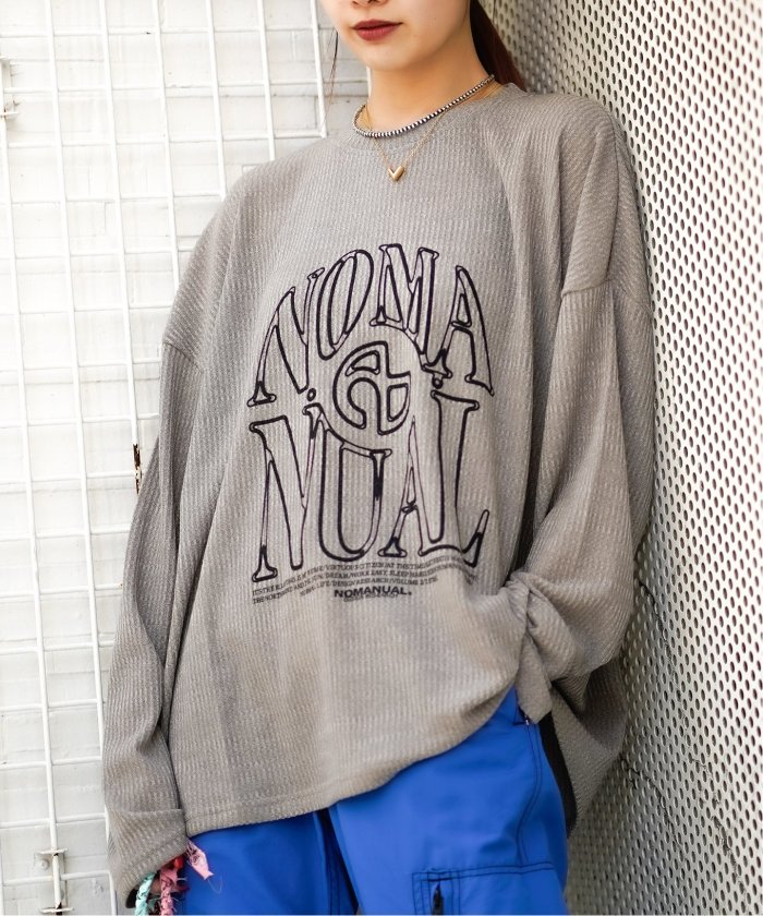 【NOMANUAL/ノーマニュアル】 S.N.A KNIT LS