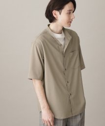 THE SHOP TK/【セットアップ可】テクリーノバンドカラー半袖シャツ/506009037