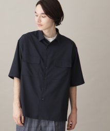 THE SHOP TK(ザ　ショップ　ティーケー)/【セットアップ可】テクリーノ半袖フラップシャツ/ネイビー（094）