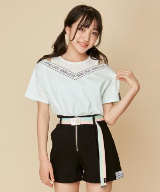 JENNI love/レイヤード風肩あきドッキングTシャツ/506009079