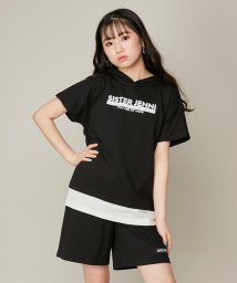 SISTER JENNI(シスタージェニィ)/フーディTシャツ＆ショーパンセット/ブラック