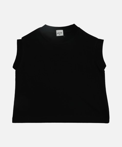 chil2(チルツー)/フレンチTシャツ/ブラック