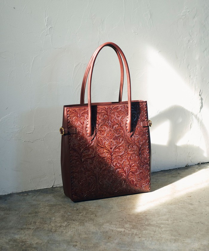GRACECONTINENTAL SideBeltToteBag ダークブラウン F GRACECONTINENTAL SideBeltToteBag ダークブラウン F