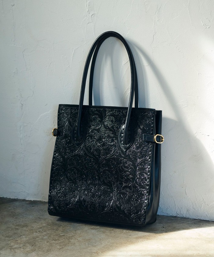 GRACECONTINENTAL SideBeltToteBag ブラック F GRACECONTINENTAL SideBeltToteBag ブラック F