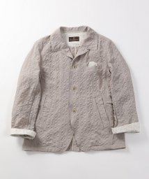 DISTINCTION MEN'S BIGI(ディスティンクションメンズビギ)/ドビーサッカーシャツブルゾン/ベージュ