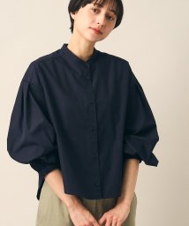 Dessin/【洗える】ボリュームスリーブバンドカラーシャツ（S～L）/506009606