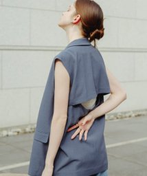 SENSE OF PLACE by URBAN RESEARCH/『UR TECH DRYLUXE』リネンライクバックデザインジレ/506009660