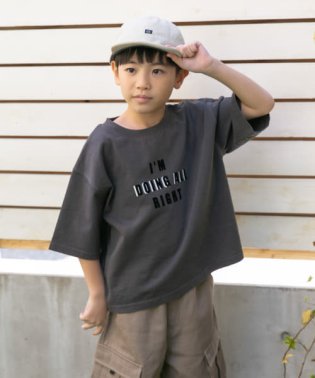 URBAN RESEARCH DOORS（Kids）/製品染めフロッキープリントロゴTシャツ(KIDS)(105－135cm)/506009705