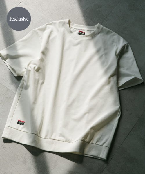 EKAL(EKAL)/『別注』NANGA×EKAL　ロゴTシャツ/ホワイト