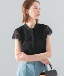 URBAN RESEARCH ROSSO(URBAN　RESEARCH　ROSSO)/『一部WEB限定カラー』ウォッシャブルヨークレースブラウス/BLACK