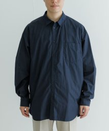 URBAN RESEARCH(アーバンリサーチ)/ATON　SUVIN BROAD WASHED SHIRTS/NAVY