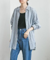 URBAN RESEARCH(アーバンリサーチ)/ソフトリネンオーバーシャツ/STRIPE