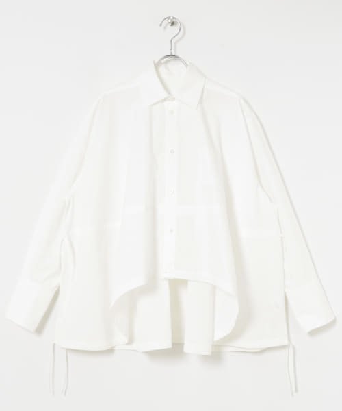 URBAN RESEARCH(アーバンリサーチ)/TARO HORIUCHI　Gathered Shirt/WHITE