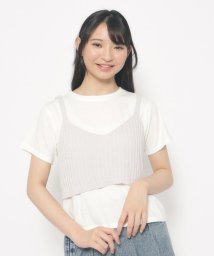 PINK-latte/【2点SET・洗える】ニットビスチェ＋インナーTシャツセット/506010041