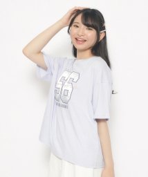 PINK-latte/サテンアップリケアソートTシャツ/506010043