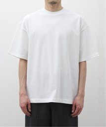 EDIFICE(エディフィス)/【ATON / エイトン】FRESCA PLATE OVERSIZED T－SHIRT/ホワイト