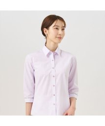 TOKYO SHIRTS/【裾パイピング】 形態安定 レギュラー衿 七分袖レディースシャツ/506010125