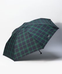 MACKINTOSH PHILOSOPHY(umbrella)(マッキントッシュフィロソフィー（傘）)/折りたたみ傘　Birbrella　チェック/ターコイズブルー