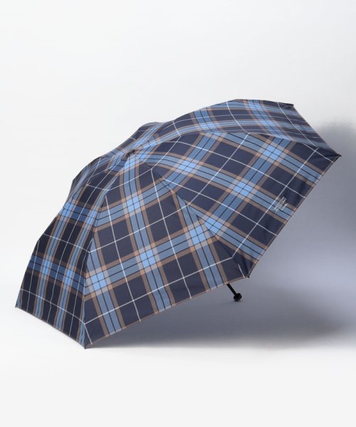 MACKINTOSH PHILOSOPHY(umbrella)(マッキントッシュフィロソフィー（傘）)/折りたたみ傘　Birbrella　チェック/ネイビーブルー