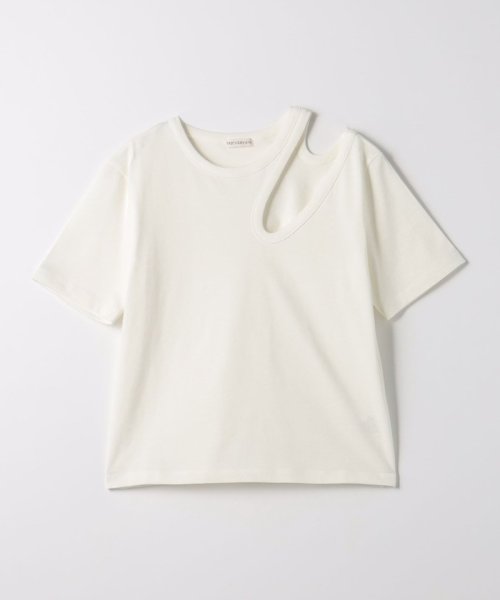 EMMEL REFINES(エメル リファインズ)/＜PROTAGONISTA＞ カットアウト Tシャツ ＜Select by EMMEL REFINES＞/WHITE