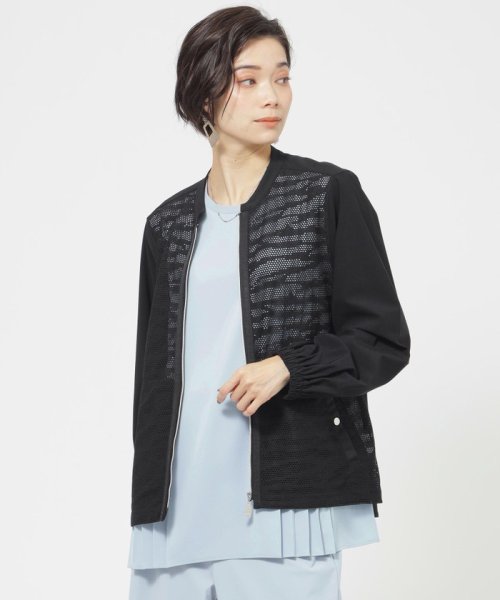 【接触冷感】【ウォッシャブル】ハイゲージメリルハイテンションブルゾン ウォッシャブル