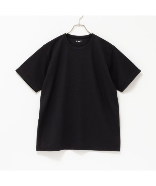 MAC HOUSE(men)(マックハウス（メンズ）)/NAVY ネイビー 倍速ドライ 鹿の子ショートスリーブTシャツ QMH/03885SS－/グレー