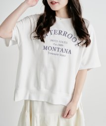 OLIVE des OLIVE(オリーブデオリーブ)/ミニ裏毛後レースアップT　トップス　Tシャツ　春　/オフ