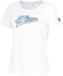 FILA（ZETT Ladies）/【テニス】パイルメッシュボーダー バックホールメッシュ アップリケTシャツ　レディース/506005402